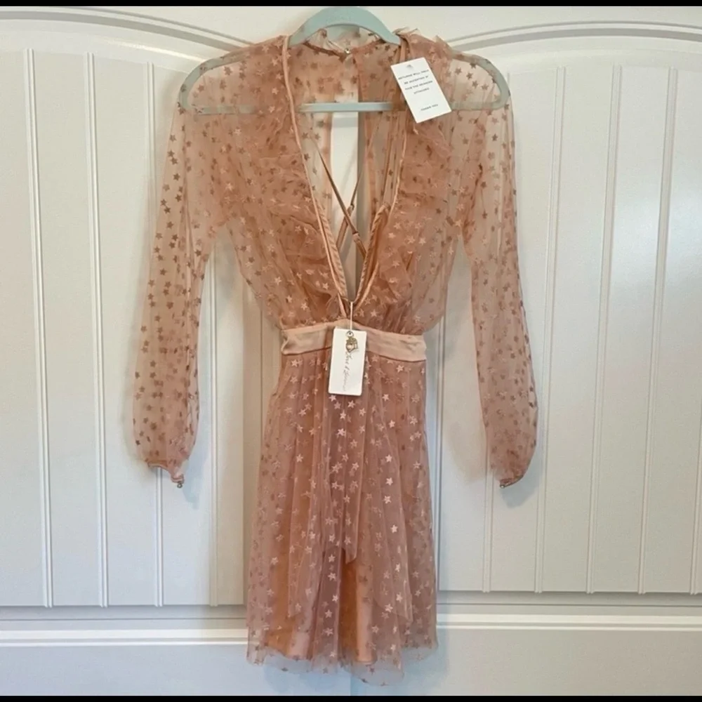 NWT For Love and Lemons All That Glitters Dress size XS - Picture 2 of 3